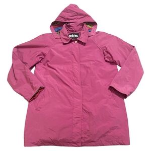 Totes Fuchsia Hooded Rain Jacket Size XL
